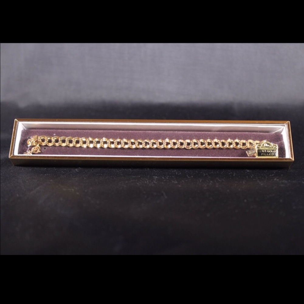 Vintage Elco 12K GF charm bracelet